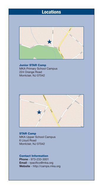 STAR CAMP - Montclair Kimberley Academy