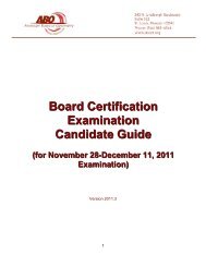 Board Certification Examination Candidate Guide - CECity