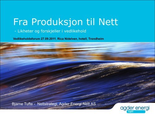 Vedlikeholdsprogram - Energi Norge