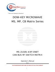 MS-2U18S-4/8T-ENET - DowKey Microwave