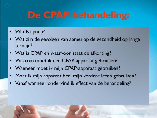 Het CPAP-apparaat - UZ Leuven