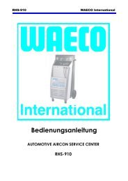 Bedienungsanleitung - WAECO - AirCon Service