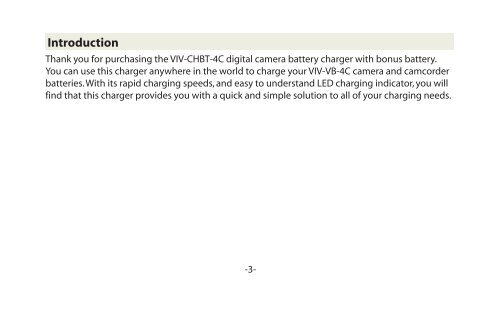 Battery Charger + Battery - Vivitar