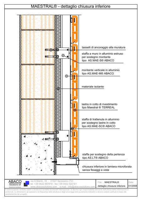 MAESTRALÂ® 20 Scheda Tecnica (1) - ABACO SOLUTIONS