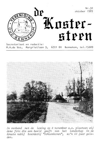 Okt. nr 30 - Oud Bennekom
