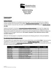 Medical Assisting Degree Option - Chattahoochee Technical College