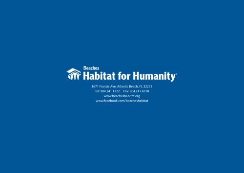 Build hope. - Beaches Habitat for Humanity