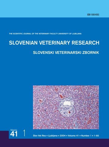 naslovka - variacije_1.cdr - Slovenian veterinary research