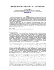 PERFORMANCE CHARACTERISTICS OF A LONG HEAT PIPE