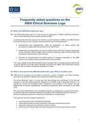 Frequently asked questions on the ABHI Ethical Business Logo