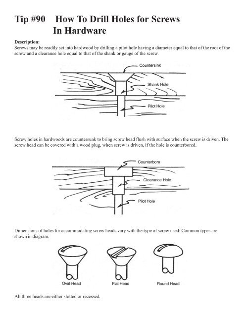 How to drill a hole for screw outlet