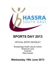 Sports Day Booklet - Hassra