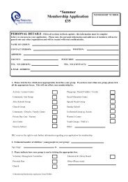 SUMMER application form 12 - Play Resource