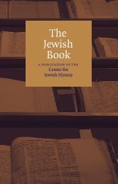 Download the Jewish Book (pdf) - Center for Jewish History