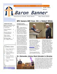 Baron Banner May 10 - Brewton-Parker College
