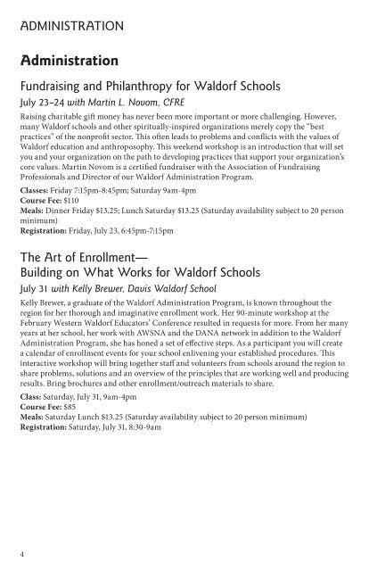 The Art of Waldorf Education - Anthroposophical Society in America