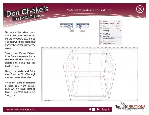 TurboCAD Tip 26 - Textual Creations