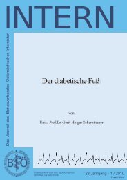 Der diabetische Fuß - Berufsverband Österreichischer Internisten