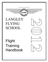 LANGLEY FLYING SCHOOL Flight Training Handbook