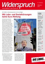 Mit Lohn- und Sozialkürzungen keine Euro ... - DIE LINKE. Oder-Spree