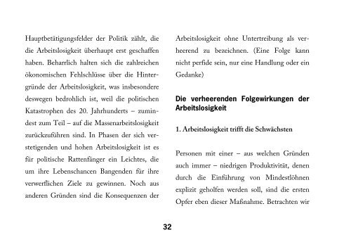 Gerechter Lohn und Arbeitslosigkeit - Institut für Wertewirtschaft