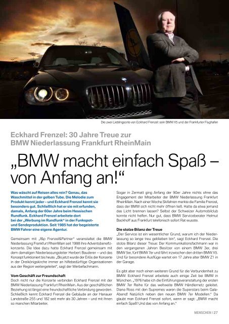 Das Kundenmagazin Ihrer BMW Niederlassung - publishing-group.de