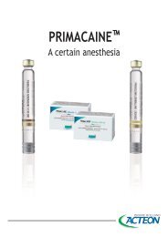 PRIMACAINE adrenaline 1/200 000 - Acteon  Product