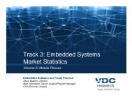 Track 3: Embedded Systems Market Statistics - VDC Research