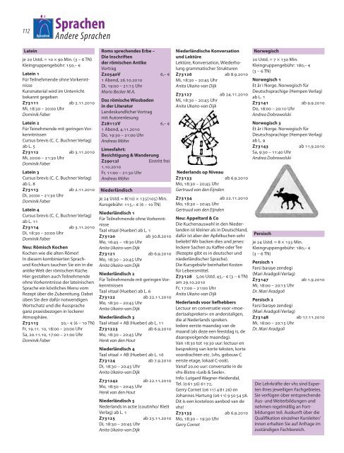 Sprachen,Kom m unikation,CeLL - Volkshochschule Wiesbaden