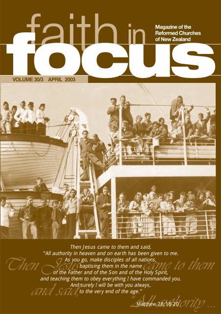 Faith in Focus â April 2003
