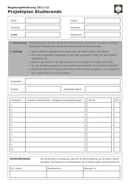 Vorlage Projektplan 2011/12 (pdf)