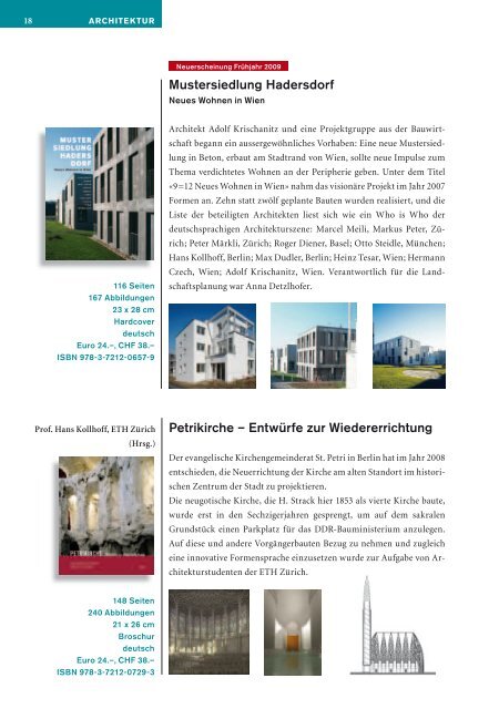 Architektur - Niggli Verlag