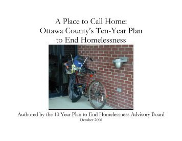 Ottawa County 10 Year Plan to End Homelessness