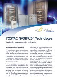 FOSTAC MAXIMUS Technologie - ATG Bau- und Energiekonzepte