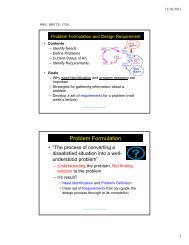 Identifying Needs and Defining Problems - MWFTR