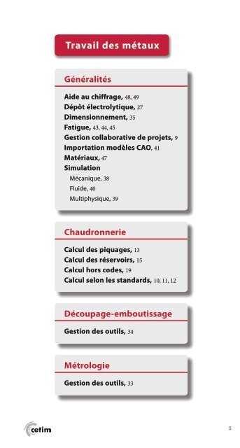 Catalogue logiciels 2010.pdf - Cetim