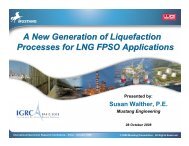 A New Generation of Liquefaction Processes for LNG FPSO ...