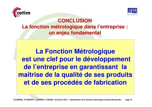 La mÃ©trologie dans l'entreprise - Cetim