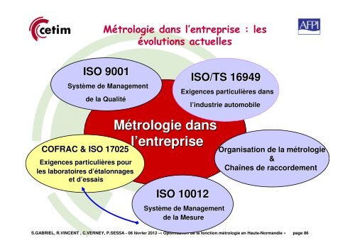 La mÃ©trologie dans l'entreprise - Cetim