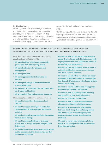 16. Rights of Children and Young People - Human Rights Commission