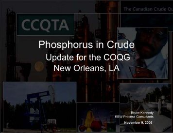 Phosphorus in Crude - Coqa-inc.org