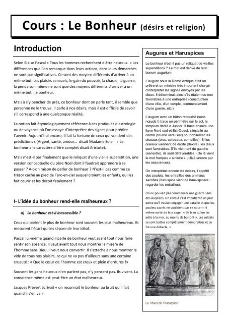 Cours Et Textesbonheurfichier Pdf E Nautia