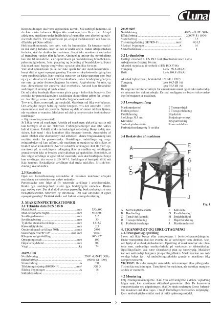 Bordcirkelsåg Table saw BCS 315 B 20439-0108 ... - Luna Norge AS