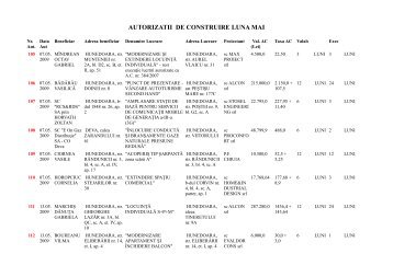 AC_05_2009 - Primaria Municipiului Hunedoara