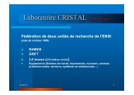 Laboratoire CRISTAL (Point historique) - EuroAfrica-ICT