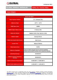 Halka Arz Tanıtım Notu - Global Menkul Değerler