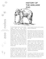 History of the Adelaide Zoo - Zoos South Australia