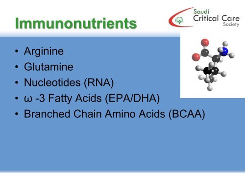 Immunonutrition In ICU: Does It Improve Patient ... - RM Solutions