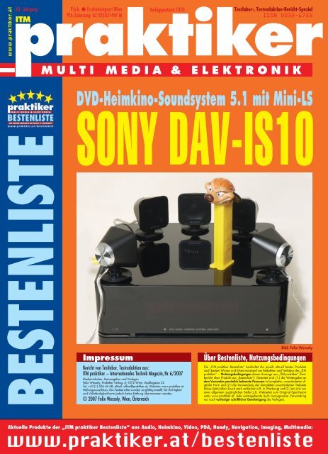 SONY DAV-IS10: DVD-Heimkino-Soundsystem ... - HOME praktiker.at