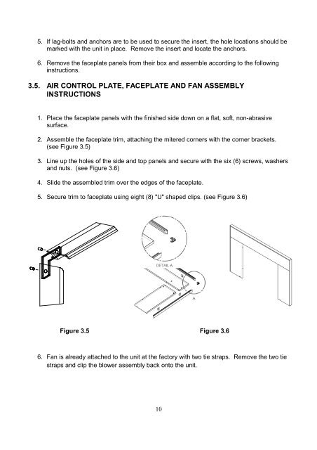 Owner's Manual Osburn 2000 Wood Stove Insert - Rural Energy ...